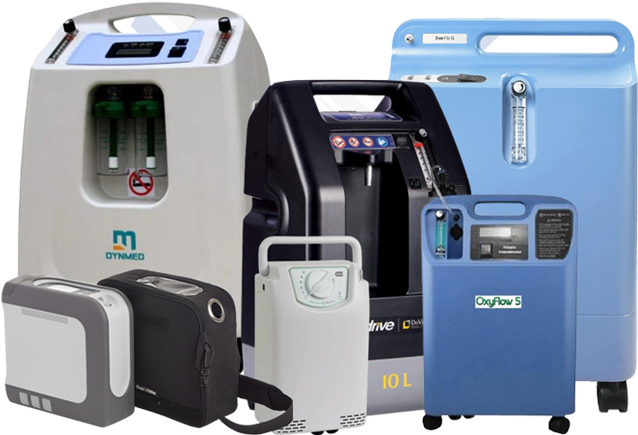 Oxygen concentrator product display